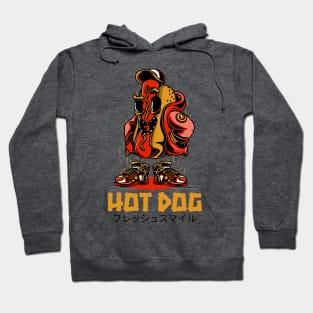 Hot Dog Funny Cartoon Characters Hoodie